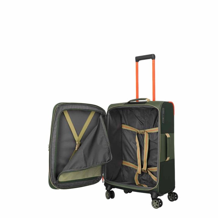 Travelite COLOR CRAZE 4w  Trolley M erw. oliv